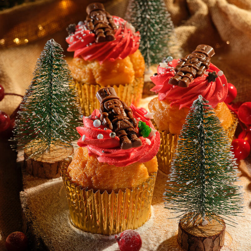 Vanilla Christmas Spiced Cupcake